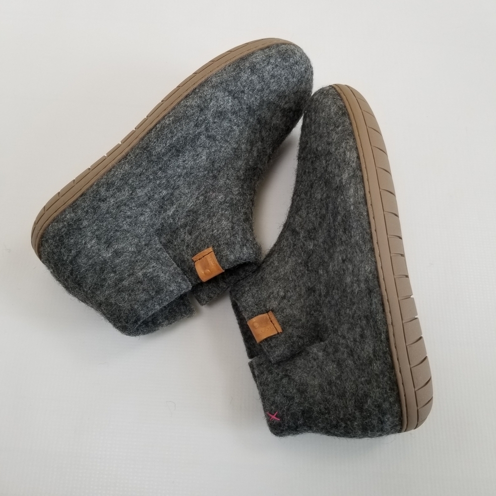 Baabushka Felted Wool Bootie Slippers Indoor Outdoor Size 10.5 Women Near New - Picture 5 of 10
